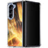 StockTrek Giant Asteroid Collides with Planet Earth Galaxy Z Fold5 5G Clear Case