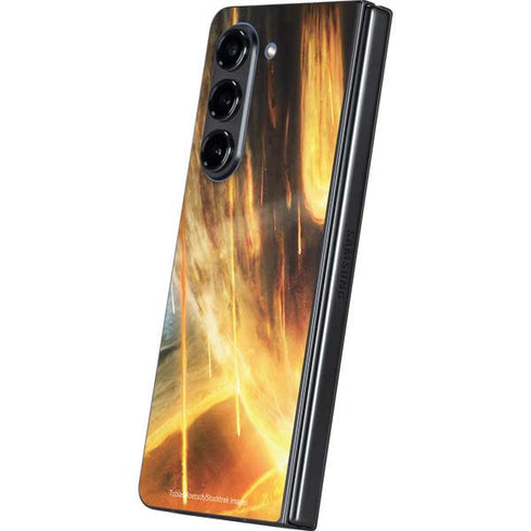 StockTrek Giant Asteroid Collides with Planet Earth Galaxy Z Fold5 5G Skin