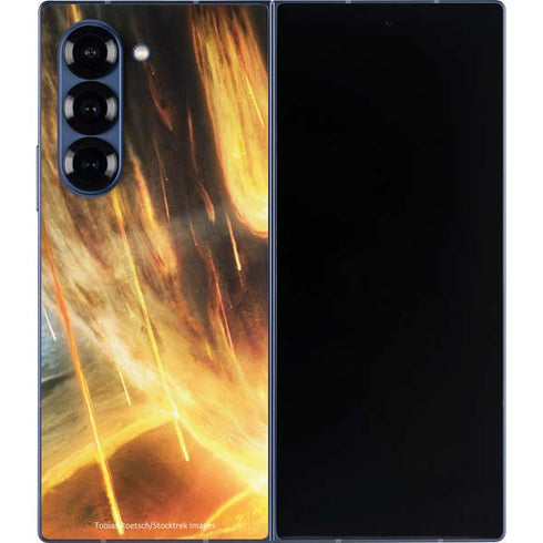 StockTrek Giant Asteroid Collides with Planet Earth Galaxy Z Fold6 Skin