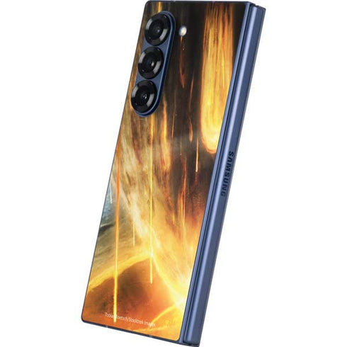 StockTrek Giant Asteroid Collides with Planet Earth Galaxy Z Fold6 Skin