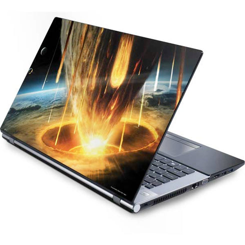 StockTrek Giant Asteroid Collides with Planet Earth Generic Laptop Skin