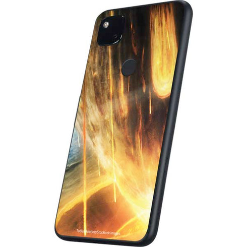 StockTrek Giant Asteroid Collides with Planet Earth Google Pixel 4a Skin