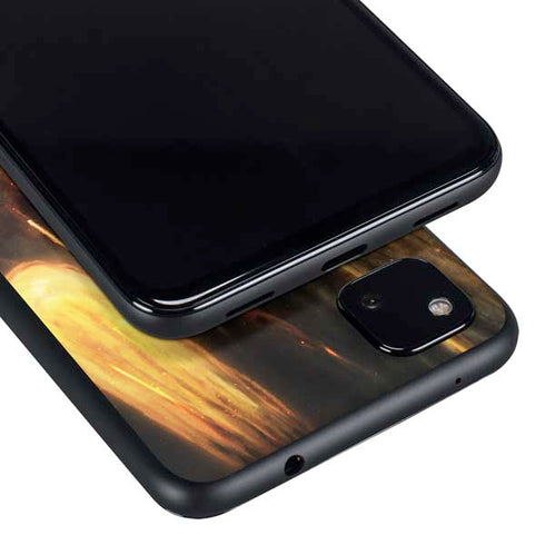StockTrek Giant Asteroid Collides with Planet Earth Google Pixel 4a Skin