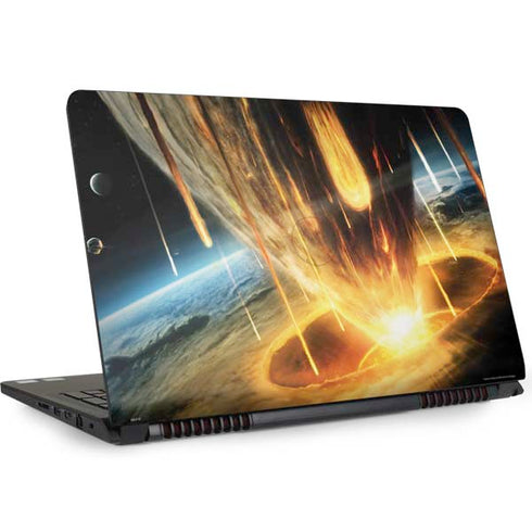 StockTrek Giant Asteroid Collides with Planet Earth Dell Inspiron Skin