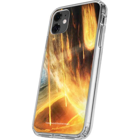 StockTrek Giant Asteroid Collides with Planet Earth iPhone 11 Clear Case