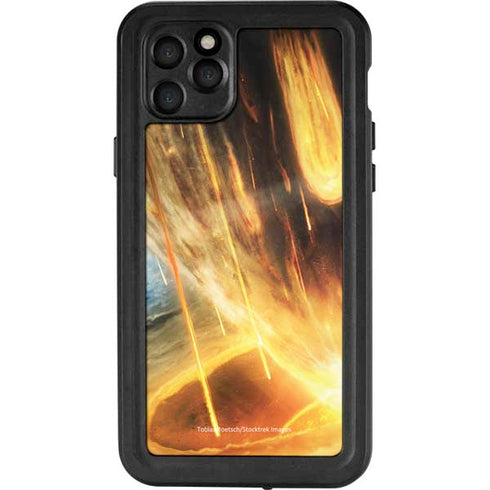 StockTrek Giant Asteroid Collides with Planet Earth iPhone 11 Pro Max Waterproof Case