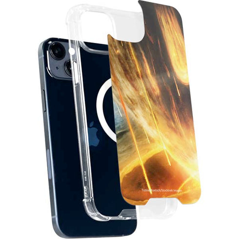 StockTrek Giant Asteroid Collides with Planet Earth iPhone 14 MagSafe Case