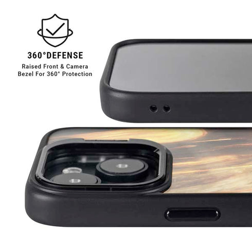 StockTrek Giant Asteroid Collides with Planet Earth iPhone 14 Plus Kickstand Case