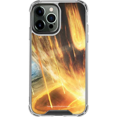 StockTrek Giant Asteroid Collides with Planet Earth iPhone 14 Pro Max Clear Case