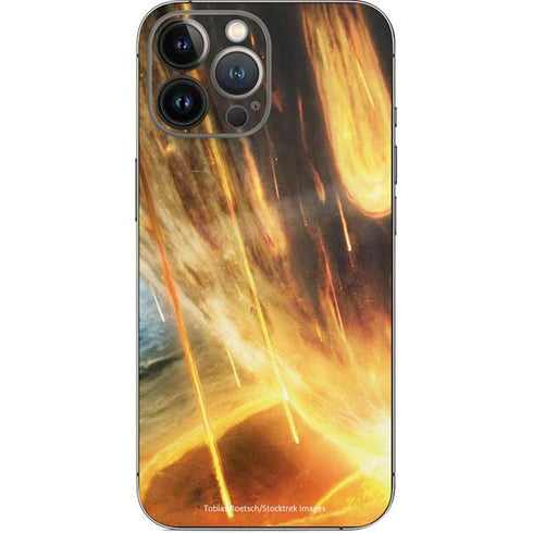 StockTrek Giant Asteroid Collides with Planet Earth iPhone 14 Pro Max Skin