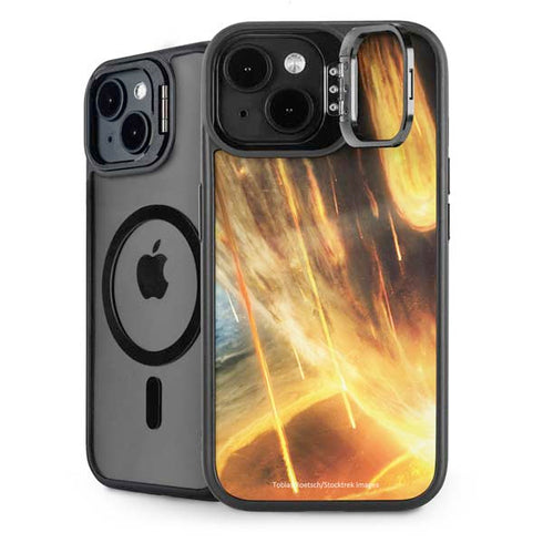 StockTrek Giant Asteroid Collides with Planet Earth iPhone 15 Kickstand Case