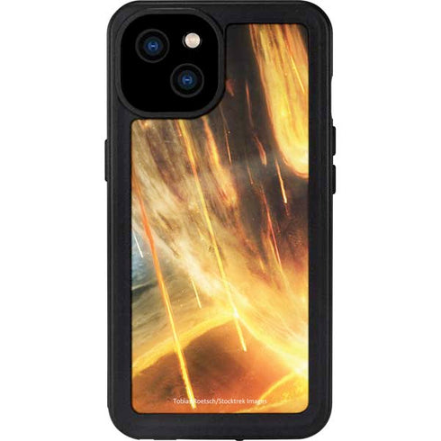 StockTrek Giant Asteroid Collides with Planet Earth iPhone 15 Plus Waterproof Case