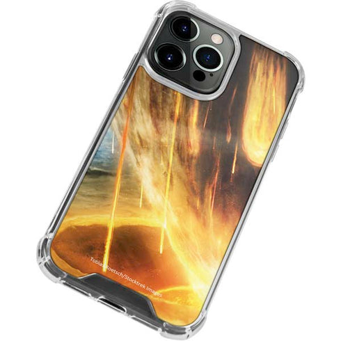 StockTrek Giant Asteroid Collides with Planet Earth iPhone 15 Pro Clear Case