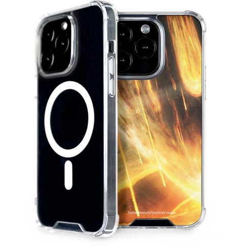 StockTrek Giant Asteroid Collides with Planet Earth iPhone 15 Pro MagSafe Case