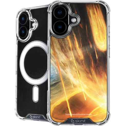 StockTrek Giant Asteroid Collides with Planet Earth iPhone 16 Plus MagSafe Case