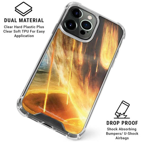 StockTrek Giant Asteroid Collides with Planet Earth iPhone 16 Pro Clear Case