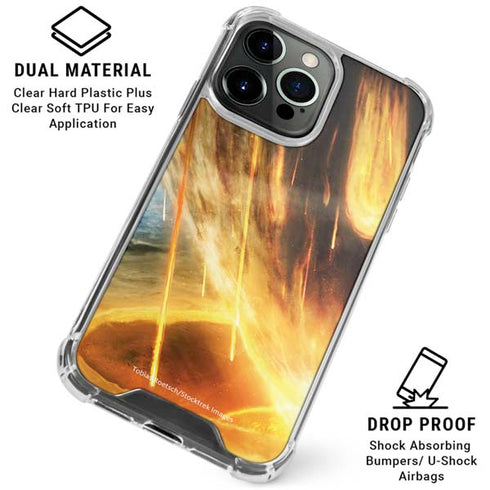 StockTrek Giant Asteroid Collides with Planet Earth iPhone 16 Pro Max Clear Case