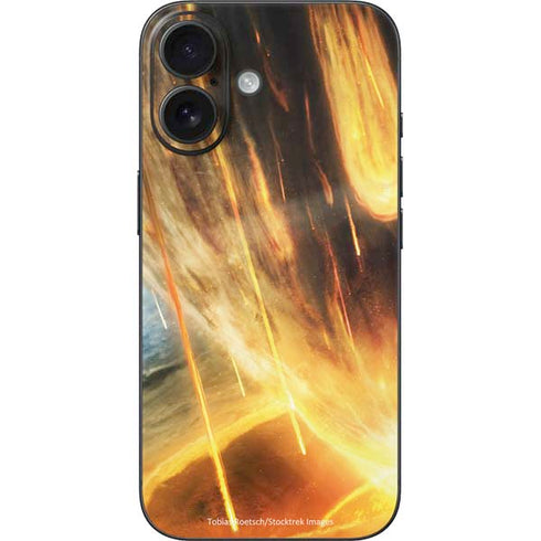 StockTrek Giant Asteroid Collides with Planet Earth iPhone 16 Skin