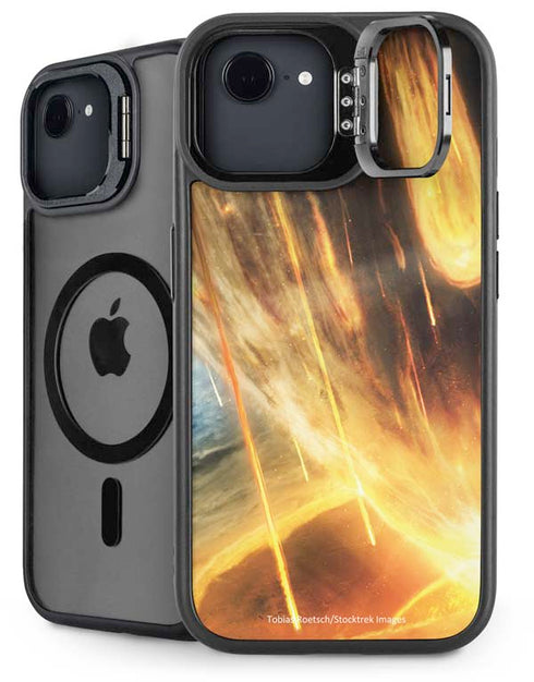 StockTrek Giant Asteroid Collides with Planet Earth iPhone 16e Kickstand Case