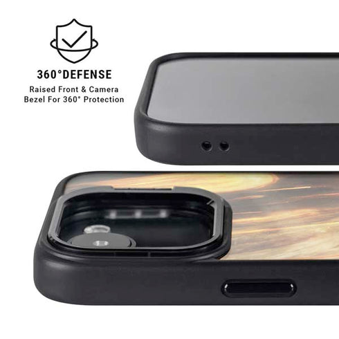 StockTrek Giant Asteroid Collides with Planet Earth iPhone 16e Kickstand Case