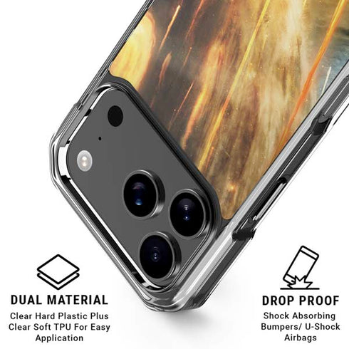 StockTrek Giant Asteroid Collides with Planet Earth iPhone 18 Pro Clear Case
