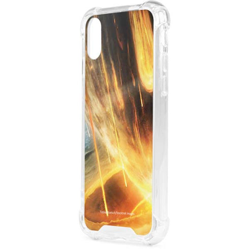 StockTrek Giant Asteroid Collides with Planet Earth iPhone XS Clear Case