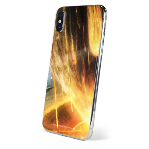 StockTrek Giant Asteroid Collides with Planet Earth iPhone XS Max Skin