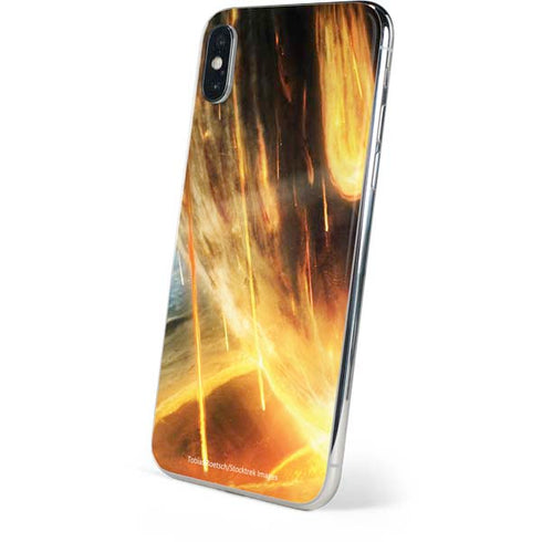 StockTrek Giant Asteroid Collides with Planet Earth iPhone XS Skin