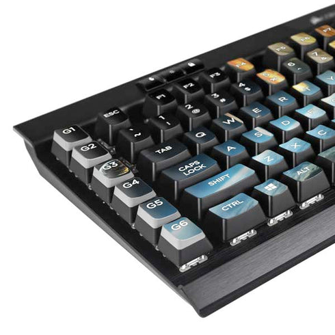 StockTrek Giant Asteroid Collides with Planet Earth K95 RGB PLATINUM Mechanical Gaming Keyboard Skin