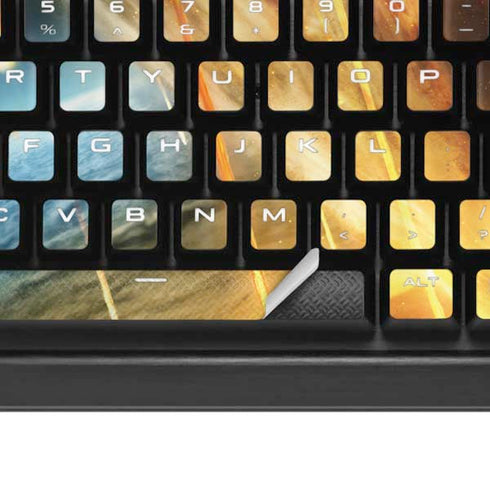 StockTrek Giant Asteroid Collides with Planet Earth K95 RGB PLATINUM Mechanical Gaming Keyboard Skin