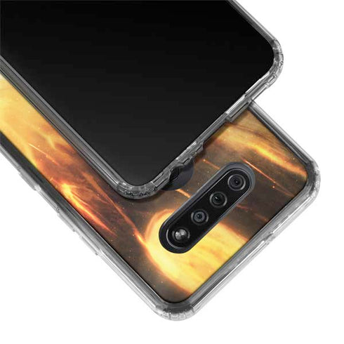 StockTrek Giant Asteroid Collides with Planet Earth LG K51/Q51 Clear Case