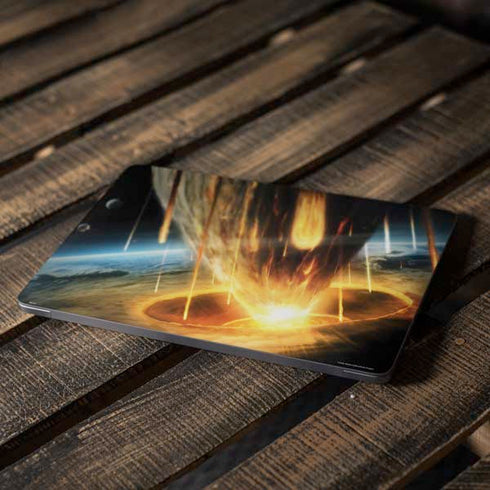 StockTrek Giant Asteroid Collides with Planet Earth Apple MacBook Air Skin