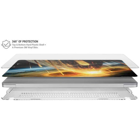 StockTrek Giant Asteroid Collides with Planet Earth MacBook Air 15in (2023-2025) Case plus Skin