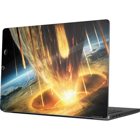 StockTrek Giant Asteroid Collides with Planet Earth Apple MacBook Pro 14-inch Skin