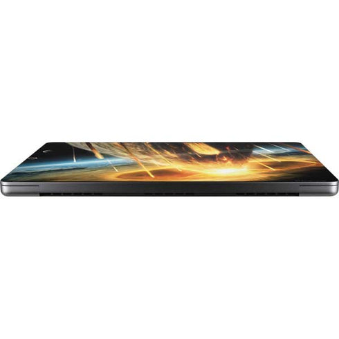 StockTrek Giant Asteroid Collides with Planet Earth Apple MacBook Pro 14-inch Skin