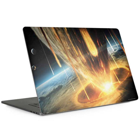 StockTrek Giant Asteroid Collides with Planet Earth MacBook Skins
