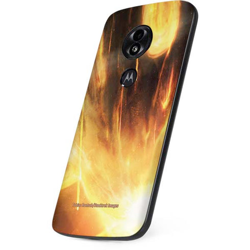 StockTrek Giant Asteroid Collides with Planet Earth Moto E5 Play Skin