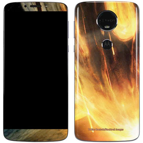 StockTrek Giant Asteroid Collides with Planet Earth Moto E5 Plus Skin