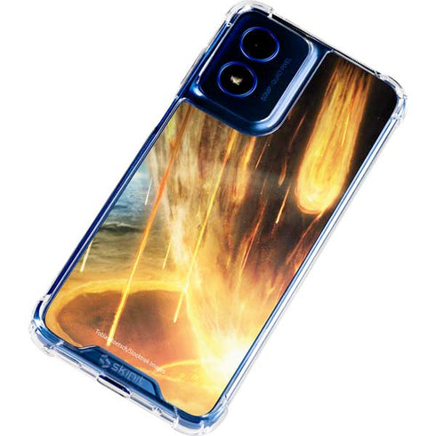 StockTrek Giant Asteroid Collides with Planet Earth Moto G 5G (2024) Clear Case