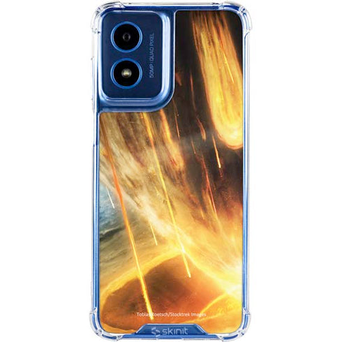 StockTrek Giant Asteroid Collides with Planet Earth Moto G Play 4G (2024) Clear Case