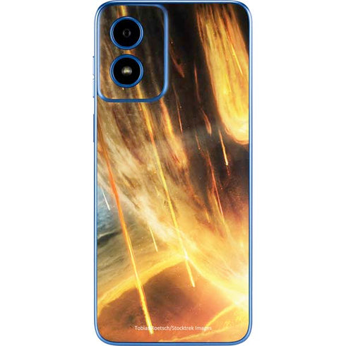 StockTrek Giant Asteroid Collides with Planet Earth Moto G Play 4G (2024) Skin