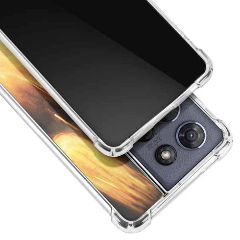 StockTrek Giant Asteroid Collides with Planet Earth Moto G Play 5G (2025) Clear Case