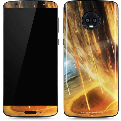 StockTrek Giant Asteroid Collides with Planet Earth Moto G6 Skin