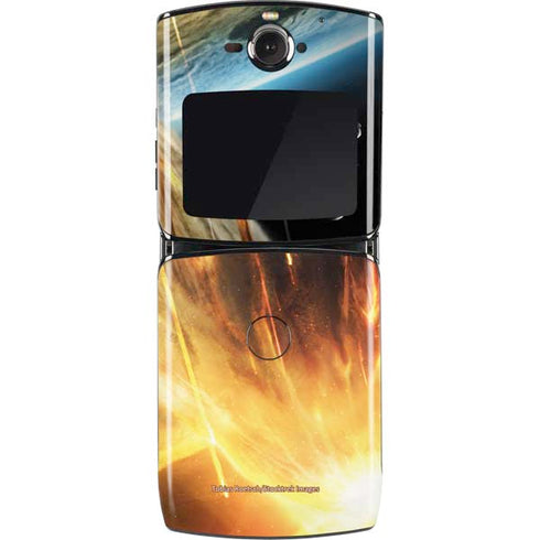 StockTrek Giant Asteroid Collides with Planet Earth Motorola RAZR Skin