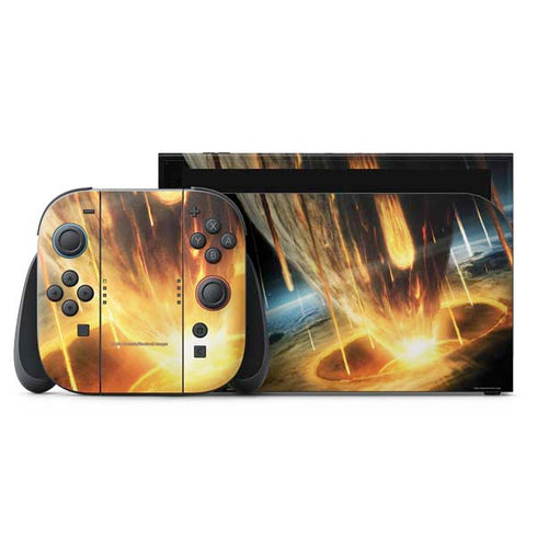 StockTrek Giant Asteroid Collides with Planet Earth Nintendo Skins