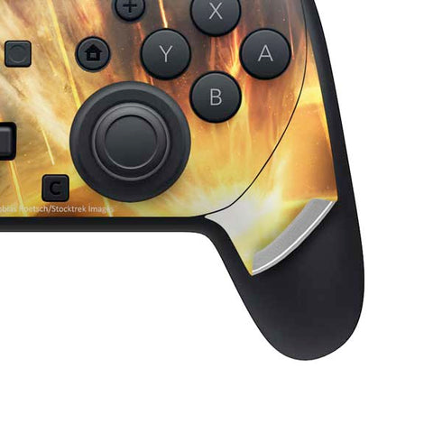 StockTrek Giant Asteroid Collides with Planet Earth Nintendo Switch 2 (2025) Pro Controller Skin