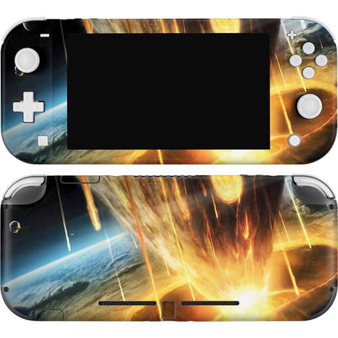 StockTrek Giant Asteroid Collides with Planet Earth Nintendo Switch Lite Skin