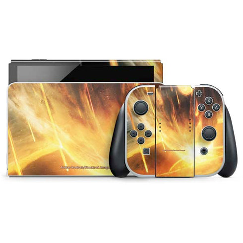 StockTrek Giant Asteroid Collides with Planet Earth Nintendo Switch OLED (2021) Skin