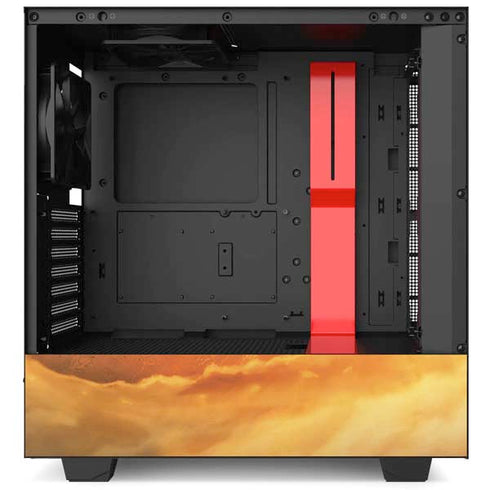 StockTrek Giant Asteroid Collides with Planet Earth NZXT H510 Compact ATX Mid-Tower Case Skin