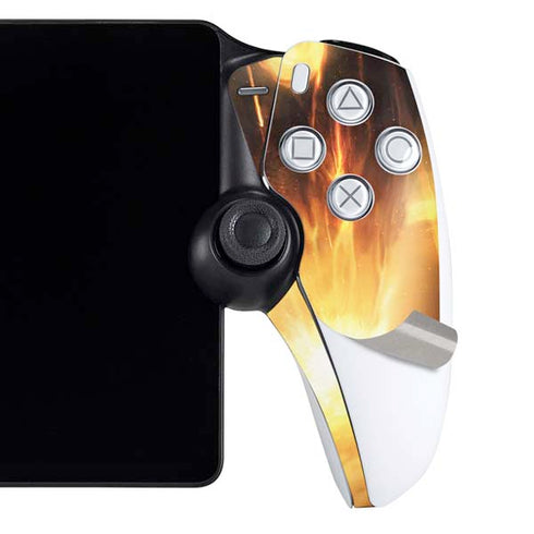 StockTrek Giant Asteroid Collides with Planet Earth PlayStation Portal Remote Player Skin